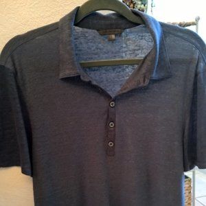 John Varvatos Collection Linen Polo Sz Medium